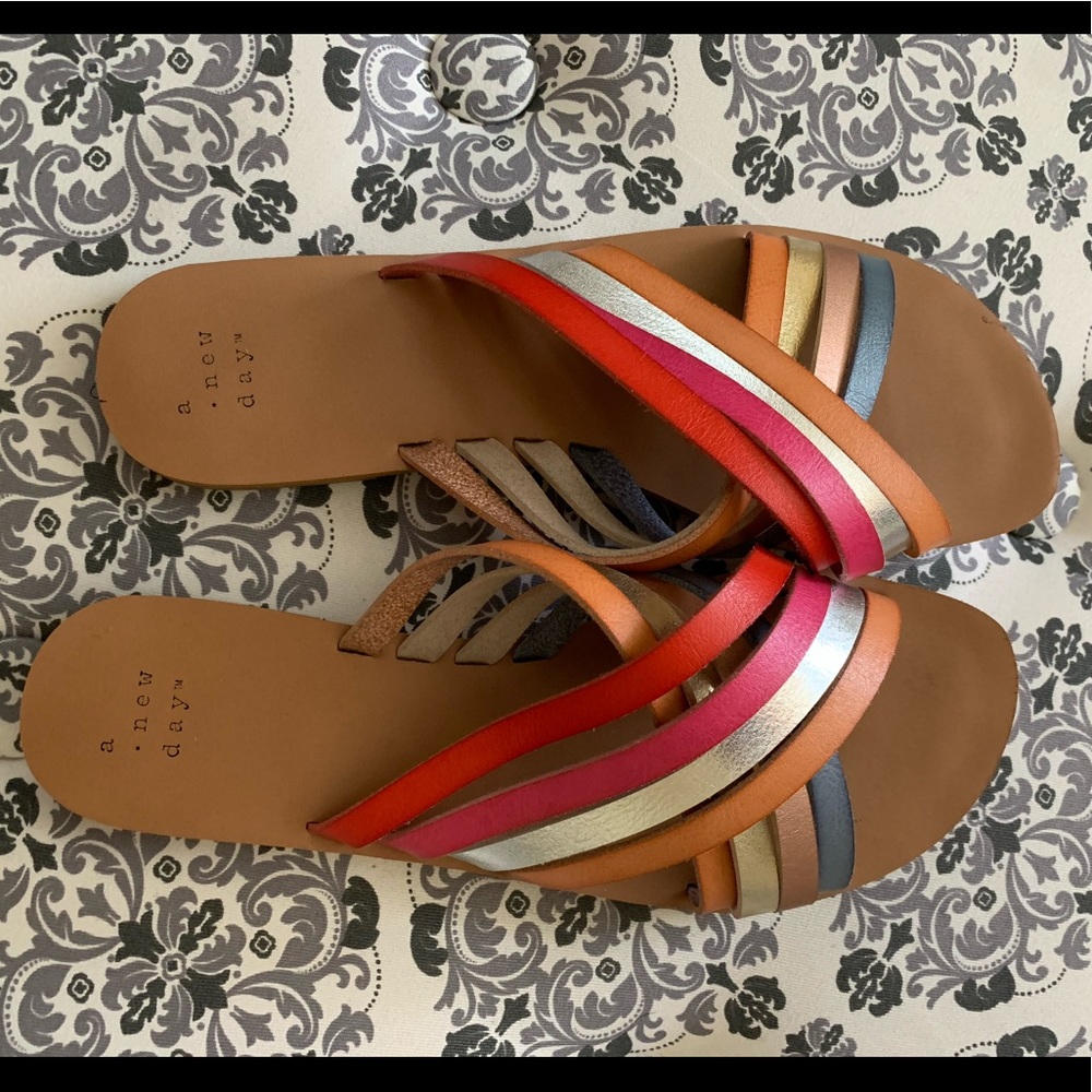 Target Brand | Sandals with multi-color straps